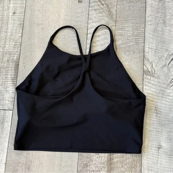 Old Navy Active Powersoft Black Longline Sports Bra - Picture 4 of 5